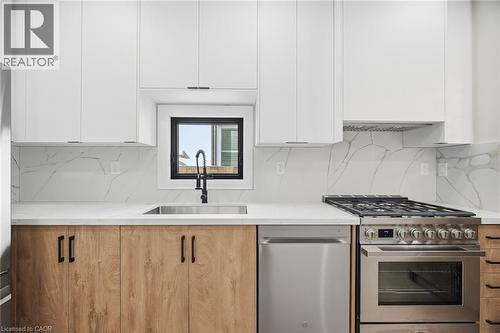 241 Maria Street, Toronto, ON - Indoor Photo Showing Kitchen With Stainless Steel Kitchen With Upgraded Kitchen