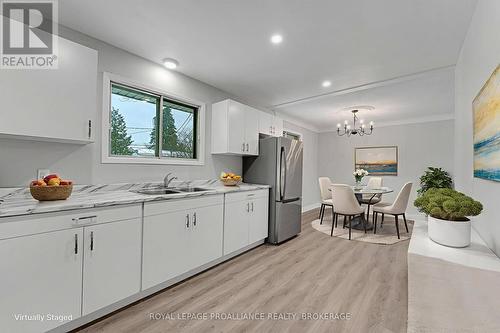 Virtually Staged Image - 1080 Hudson Drive, Kingston (South Of Taylor-Kidd Blvd), ON - Indoor Photo Showing Kitchen With Double Sink