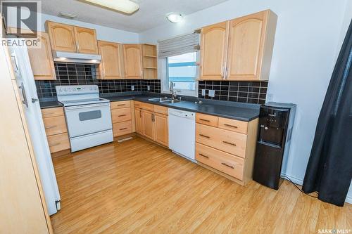 218 Bosworth Street, Kerrobert, SK - Indoor Photo Showing Kitchen With Double Sink