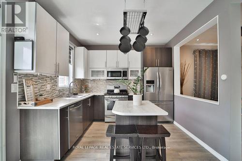 15 Mcallistar Drive, Hamilton, ON - Indoor Photo Showing Kitchen With Stainless Steel Kitchen With Upgraded Kitchen