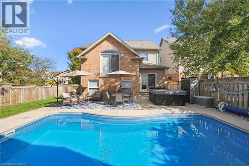 273 Carrington Drive, Guelph, ON - Outdoor With In Ground Pool With Deck Patio Veranda With Backyard