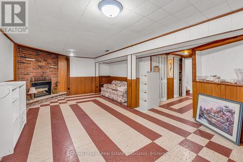 Rec Room - 56 Brookland Drive, Brampton, ON - Indoor Photo Showing Other Room With Fireplace