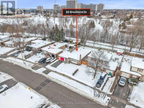 Aerial - 56 Brookland Drive, Brampton, ON - Outdoor With View