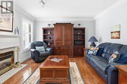 Family Room Boasts Hardwood Flooring - 