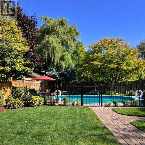 An Established Setting with True Outdoor Impact! - 2017 Peak Place, Oakville, ON - Outdoor With In Ground Pool With Backyard