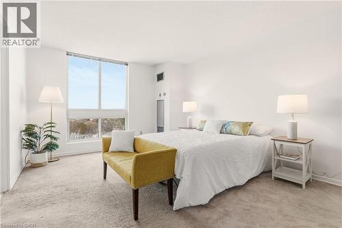 Primary Bedroom w/ 4PC Ensuite and Walk-in Closet - 5 Kenneth Avenue Unit# 1102, North York, ON - Indoor Photo Showing Bedroom