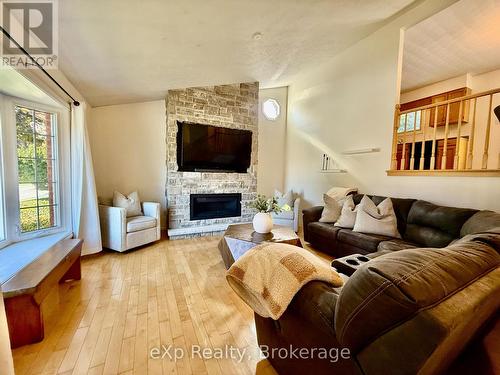 217 Thomas Street, Brockton, ON - Indoor Photo Showing Living Room With Fireplace