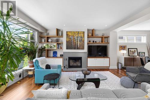 879 Winnington Avenue, Ottawa, ON - Indoor Photo Showing Living Room With Fireplace