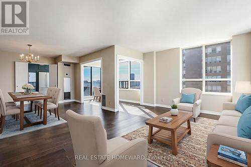 1901 - 195 Wynford Drive, Toronto, ON - Indoor Photo Showing Living Room