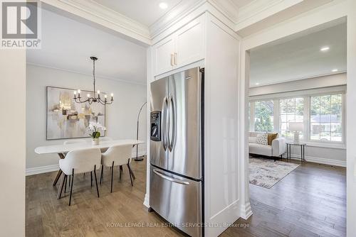 Stainless Steel Applances - 351 Strathcona Drive, Burlington, ON - Indoor Photo Showing Dining Room