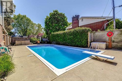 Backyard oasis - 351 Strathcona Drive, Burlington, ON - Outdoor With In Ground Pool