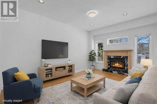 173 Forestwood Street, Richmond Hill, ON - Indoor Photo Showing Living Room With Fireplace