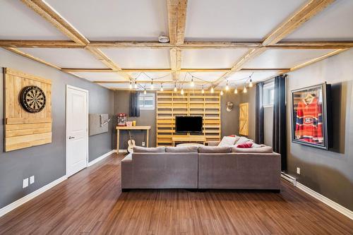 Basement - 347 Rue Schubert, Saint-Jean-Sur-Richelieu, QC - Indoor With Fireplace