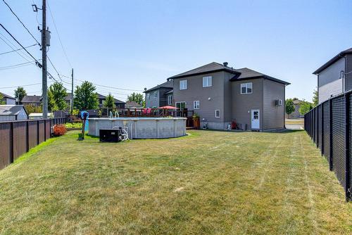 Backyard - 347 Rue Schubert, Saint-Jean-Sur-Richelieu, QC - Outdoor With Above Ground Pool With Backyard With Exterior