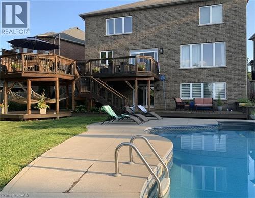 928 Evens Pond Court, Kitchener, ON - Outdoor With In Ground Pool With Deck Patio Veranda With Exterior