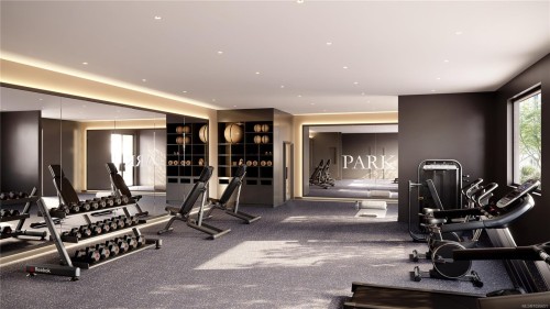 413-3582 Ryder Hesjedal Way, Colwood, BC - Indoor Photo Showing Gym Room