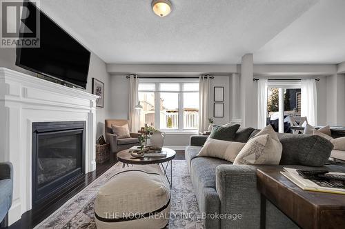 120 Elmer Adams Drive, Clarington (Courtice), ON - Indoor Photo Showing Living Room With Fireplace
