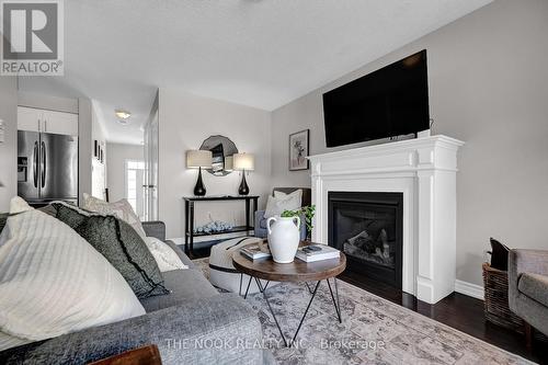120 Elmer Adams Drive, Clarington (Courtice), ON - Indoor Photo Showing Living Room With Fireplace