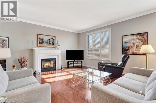 20 Isherwood Avenue Unit# 5, Cambridge, ON - Indoor Photo Showing Living Room With Fireplace