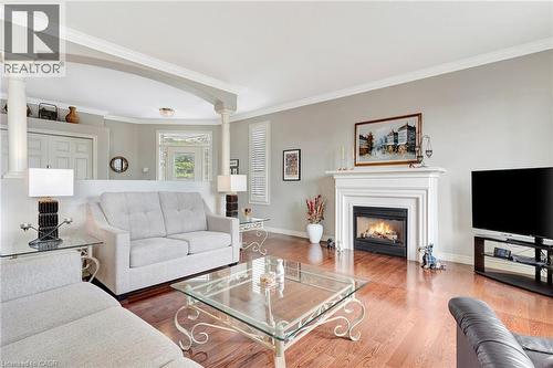 Gas Fireplace - 20 Isherwood Avenue Unit# 5, Cambridge, ON - Indoor Photo Showing Living Room With Fireplace