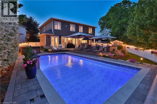 408 Saville Crescent, Oakville, ON - Outdoor With In Ground Pool With Deck Patio Veranda