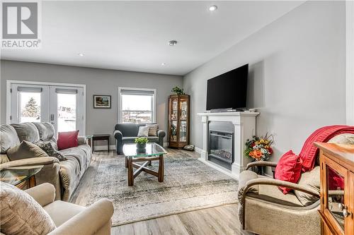 22 Teravista Way, Sudbury, ON - Indoor Photo Showing Living Room With Fireplace