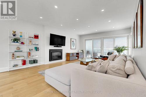 1 Farningham Crescent, Toronto, ON - Indoor Photo Showing Living Room With Fireplace