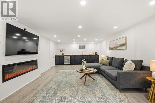 11 Benbow Road, Toronto, ON - Indoor Photo Showing Living Room With Fireplace