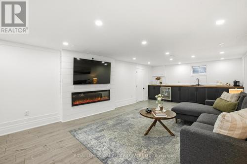 11 Benbow Road, Toronto, ON - Indoor Photo Showing Living Room With Fireplace