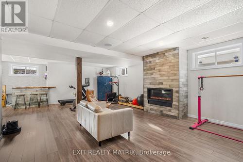 58 De La Seigneurie Street, Champlain, ON - Indoor With Fireplace