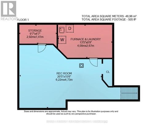 Basement Floor Plan - 88 Salem Court, London South (South P), ON - Other