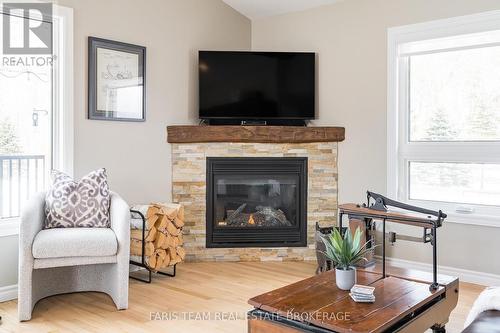 5518 25 Side Road, Essa, ON - Indoor Photo Showing Living Room With Fireplace