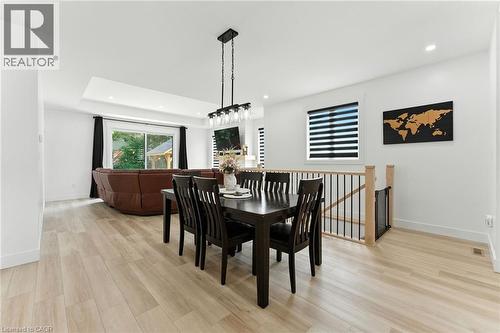 Dining room featuring light wood-style flooring and recessed lighting - 9 Macneil Court, Port Burwell, ON - Indoor Photo Showing Dining Room