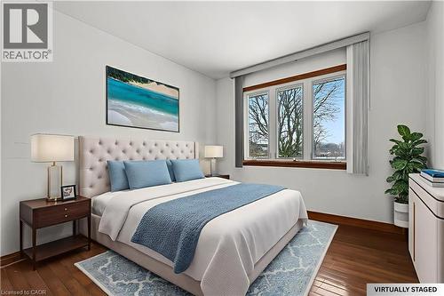 Virtually staged - 5760 Church'S Lane, Niagara Falls, ON - Indoor Photo Showing Bedroom