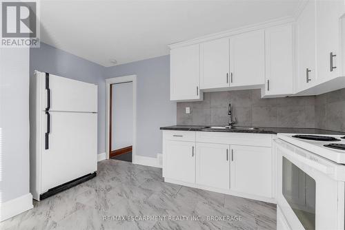 121 Edgemont Street N, Hamilton (Crown Point), ON - Indoor Photo Showing Kitchen With Double Sink