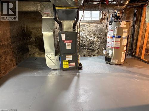 unfinished basement - 261 Prospect Street S, Hamilton, ON - Indoor Photo Showing Basement