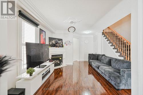 44 Deepcoral Court, Brampton, ON - Indoor Photo Showing Living Room With Fireplace