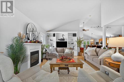 17 Milson Crescent, Guelph (Kortright Hills), ON - Indoor Photo Showing Living Room With Fireplace