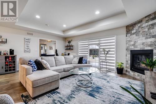 1091 Copeland Avenue, Windsor, ON - Indoor Photo Showing Living Room With Fireplace