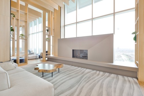 Salle communautaire - 2010-60 Rue De L'Éclipse, Brossard, QC - Indoor Photo Showing Living Room With Fireplace