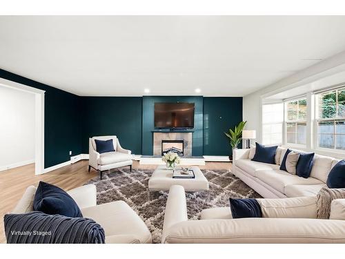 12686 20 Avenue, Surrey, BC - Indoor Photo Showing Living Room With Fireplace