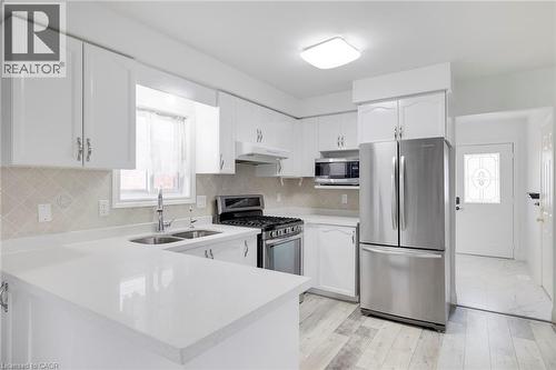 347 Keewatin Avenue, Kitchener, ON - Indoor Photo Showing Kitchen With Double Sink