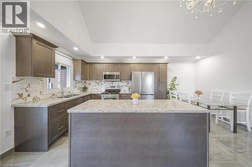 118 Cope Street, Hamilton, ON - Indoor Photo Showing Kitchen With Double Sink With Upgraded Kitchen