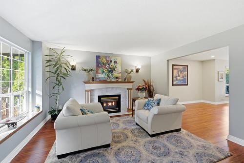 2242 200 Street, Langley, BC - Indoor Photo Showing Living Room With Fireplace
