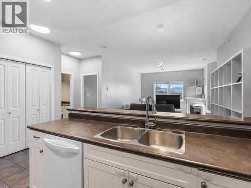345 Mills Road Unit# 302, Kelowna, BC - Indoor Photo Showing Kitchen With Double Sink