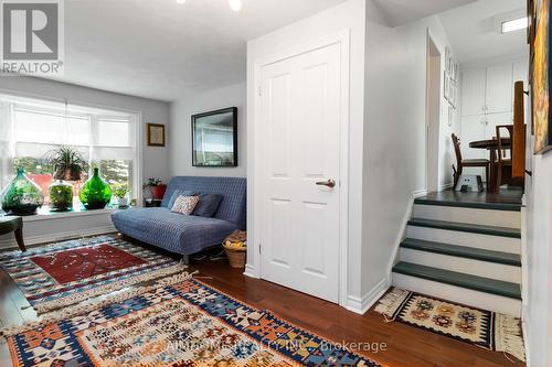 Lower Floor Living Room w second bay window I - 1031 Marley Crescent, Burlington, ON - Indoor Photo Showing Living Room