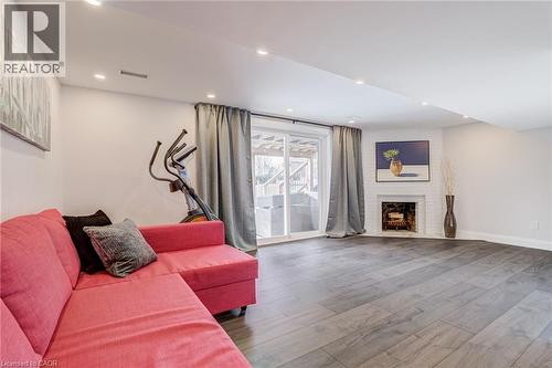 1320 Monmouth Drive, Burlington, ON - Indoor Photo Showing Living Room With Fireplace