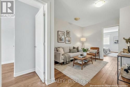 Virtually Staged Flex Space - 89 Sonoma Valley Crescent, Hamilton, ON - Indoor Photo Showing Living Room