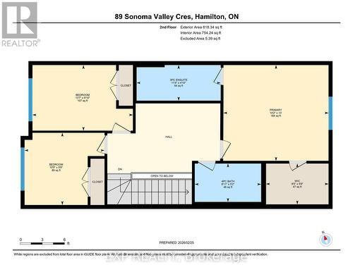 View of Upper floor plan - 89 Sonoma Valley Crescent, Hamilton, ON - Other