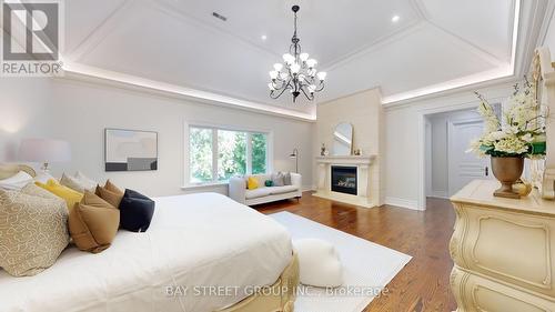 112 Centre Avenue, Toronto, ON - Indoor Photo Showing Bedroom With Fireplace
